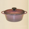 Black Highlight Enamel Cast Iron Casserole Taille 31X23